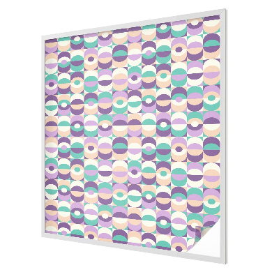 Privacy window film stained glass effect Colorful patterns