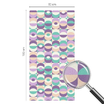 Privacy window film stained glass effect Colorful patterns