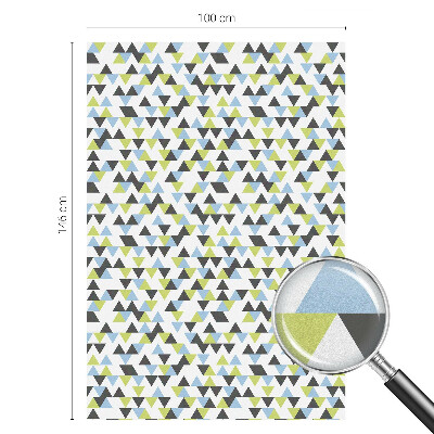 Decorative window film stained glass design Geometric triangles