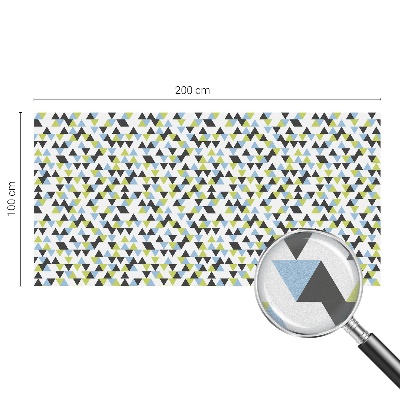 Decorative window film stained glass design Geometric triangles