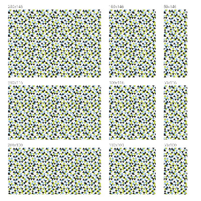 Decorative window film stained glass design Geometric triangles