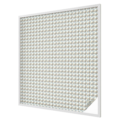 Coloured glass film for windows Geometric triangles