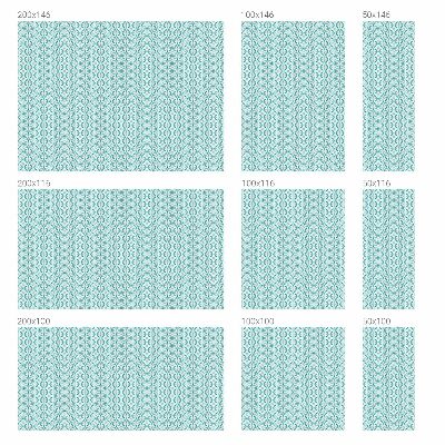 Patterned window film stained glass Oval symmetry