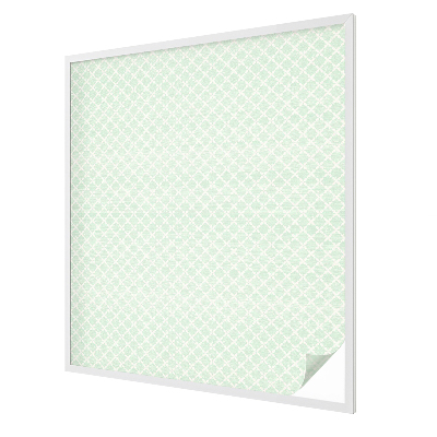 Frosted window film with stained glass pattern Pastel symmetry