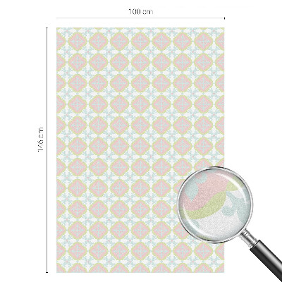 Decorative window film stained glass design Pastel ornament