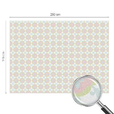 Decorative window film stained glass design Pastel ornament