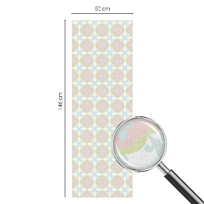 Decorative window film stained glass design Pastel ornament