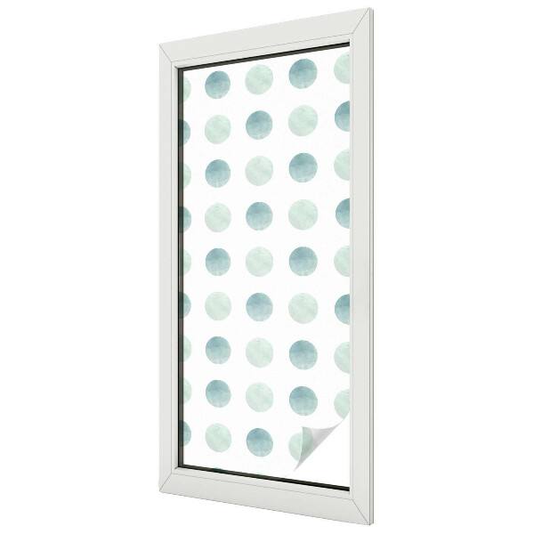 Privacy window film stained glass effect Delicate circles