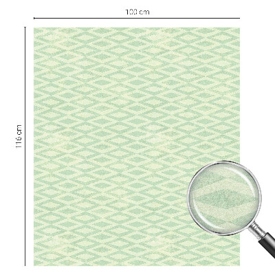 Patterned window film stained glass Green rhombuses