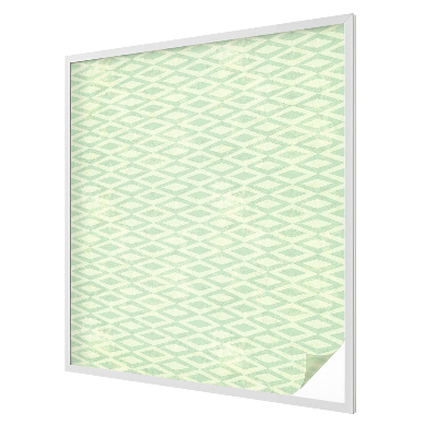 Patterned window film stained glass Green rhombuses