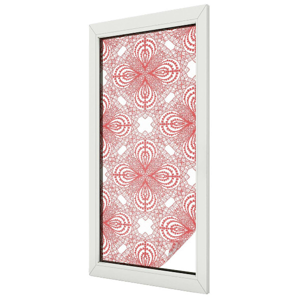 Frosted window film with stained glass pattern Lace patterns