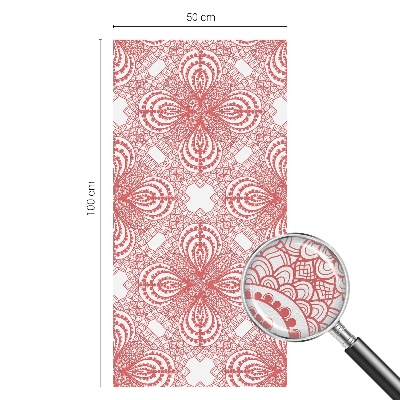 Frosted window film with stained glass pattern Lace patterns