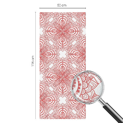 Frosted window film with stained glass pattern Lace patterns