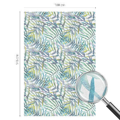 Coloured glass film for windows Tropical watercolor