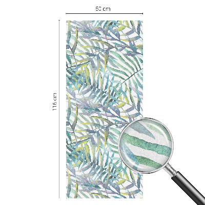 Coloured glass film for windows Tropical watercolor