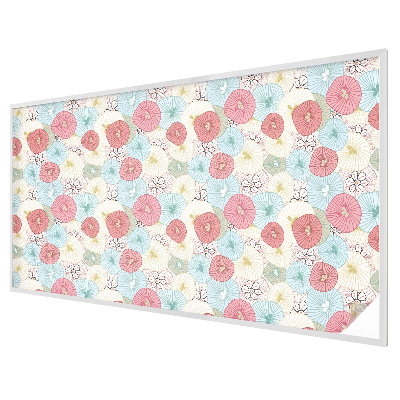 Patterned window film stained glass Pastel flowers