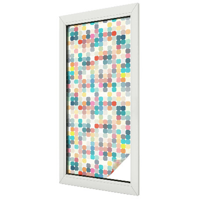 Coloured glass film for windows Colorful squares
