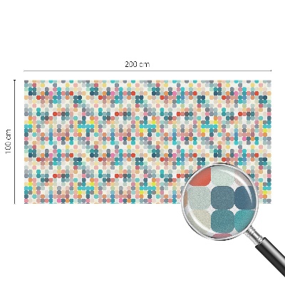 Coloured glass film for windows Colorful squares