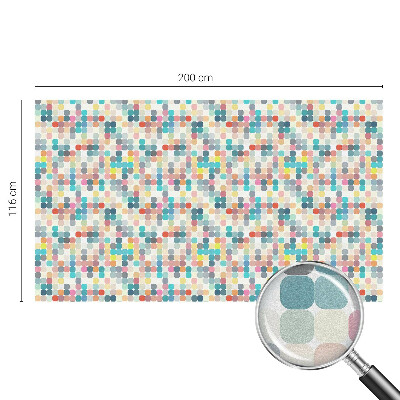 Coloured glass film for windows Colorful squares