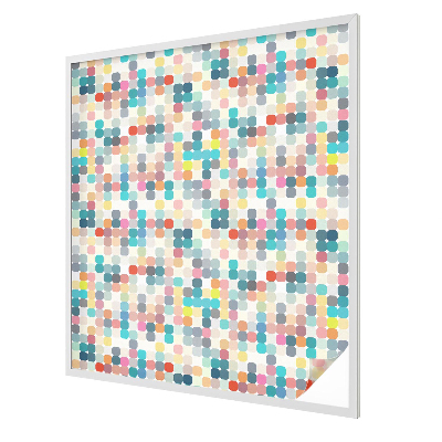 Coloured glass film for windows Colorful squares