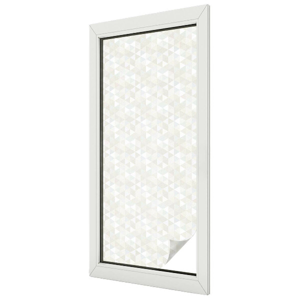 Frosted window film with stained glass pattern Geometric patterns