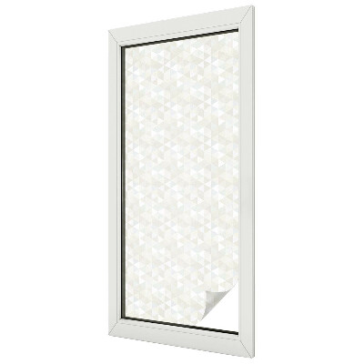 Frosted window film with stained glass pattern Geometric patterns