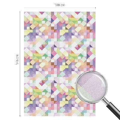 Decorative window film stained glass design Abstract mosaic