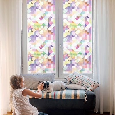 Decorative window film stained glass design Abstract mosaic