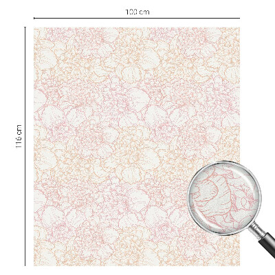 Coloured glass film for windows Floral elegance