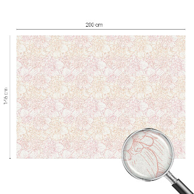 Coloured glass film for windows Floral elegance