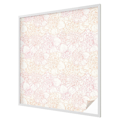 Coloured glass film for windows Floral elegance