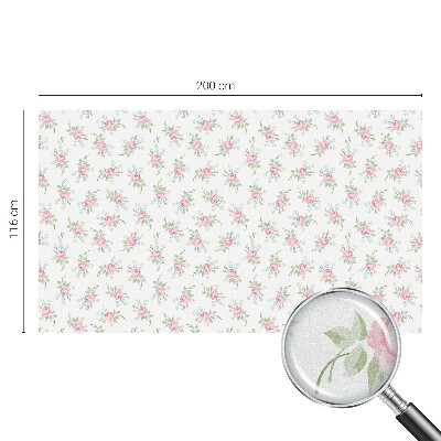 Decorative window film stained glass design Romantic roses