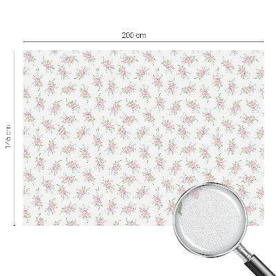 Decorative window film stained glass design Romantic roses