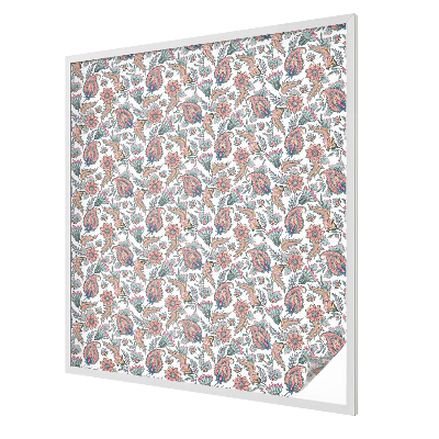 Patterned window film stained glass Floral elegance