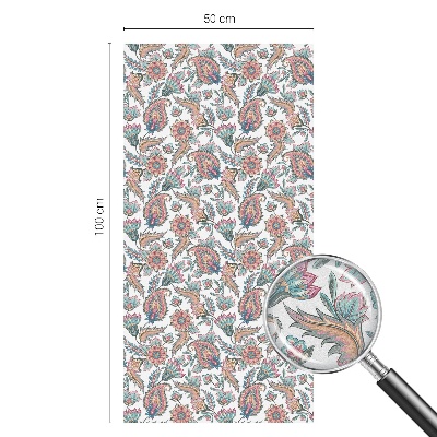 Patterned window film stained glass Floral elegance