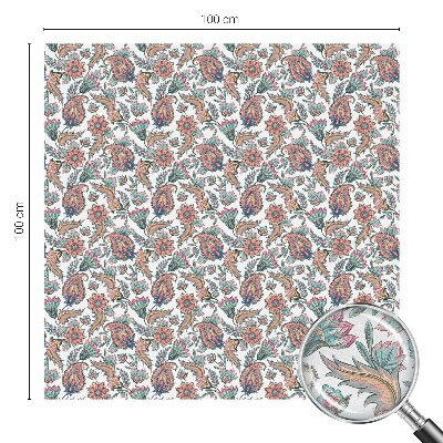 Patterned window film stained glass Floral elegance