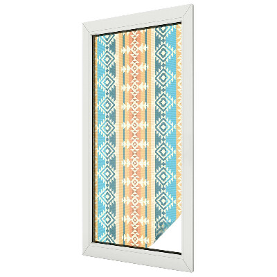 Coloured glass film for windows Geometric motifs