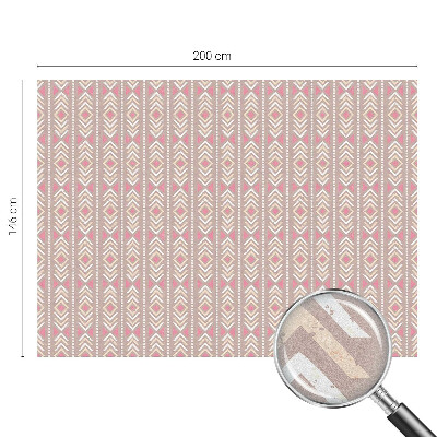 Decorative window film stained glass design Ethnic rhombuses