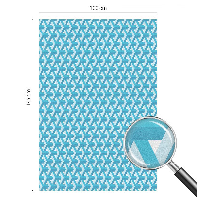 Patterned window film stained glass Geometric cubes