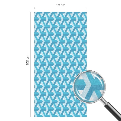 Patterned window film stained glass Geometric cubes