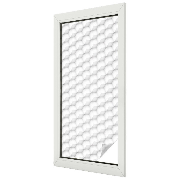 Privacy window film stained glass effect Three-dimensional grid