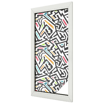 Decorative window film stained glass design Abstract geometry