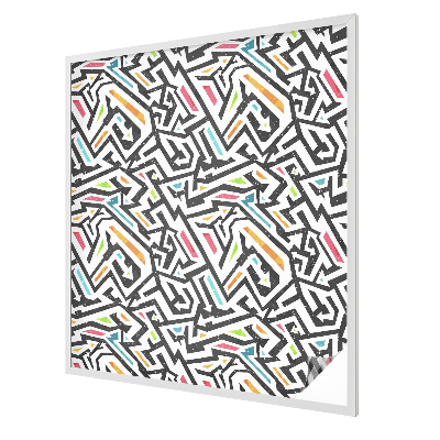 Decorative window film stained glass design Abstract geometry