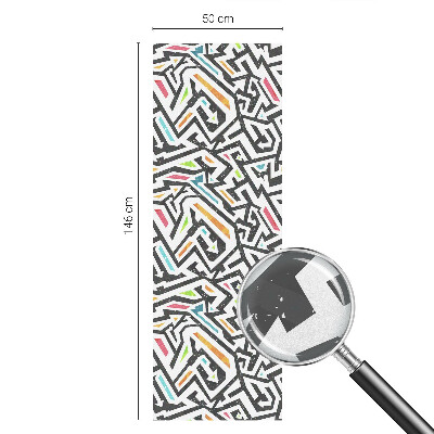 Decorative window film stained glass design Abstract geometry