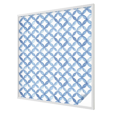 Frosted window film with stained glass pattern Geometric flowers