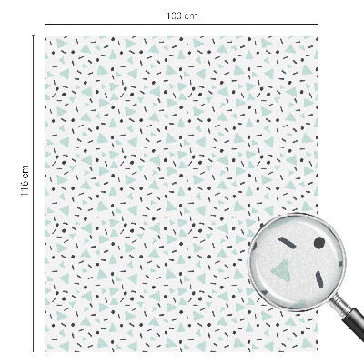 Privacy window film stained glass effect Geometric figures