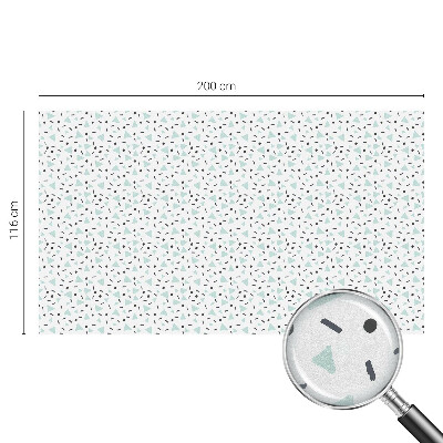 Privacy window film stained glass effect Geometric figures