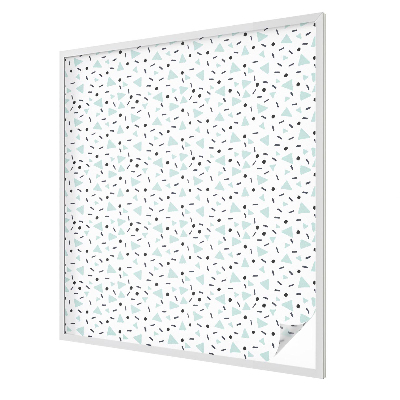 Privacy window film stained glass effect Geometric figures