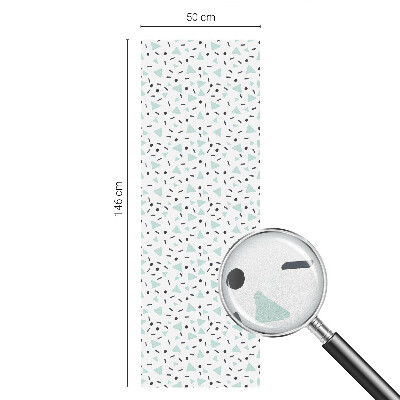 Privacy window film stained glass effect Geometric figures