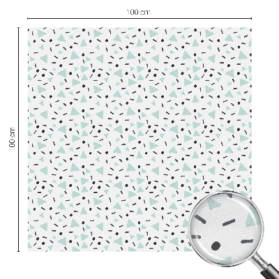 Privacy window film stained glass effect Geometric figures